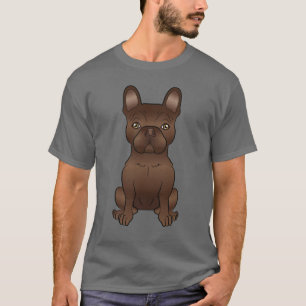Camiseta Cachorro francês de chocolate / Cachorro francês d