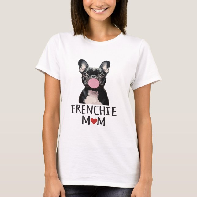 Camiseta Cachorro francês fofo (Frente)
