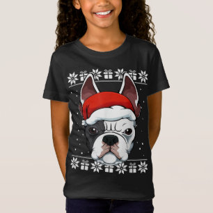 Camiseta Cachorro Francês Santa Hábito Natal Pajama Cachorr