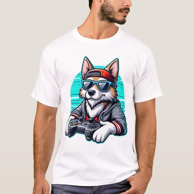 Camiseta Cachorro Gamer (Frente)