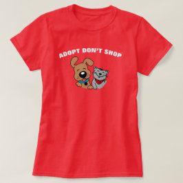 Camiseta Cachorro Gato Adopt Don’t Shop