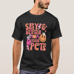Camiseta Cachorro gato fofo esterilizar gato feral animal v