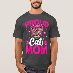 Camiseta Cachorro Gato Orgulhoso Mãe Dia de as mães Mágico