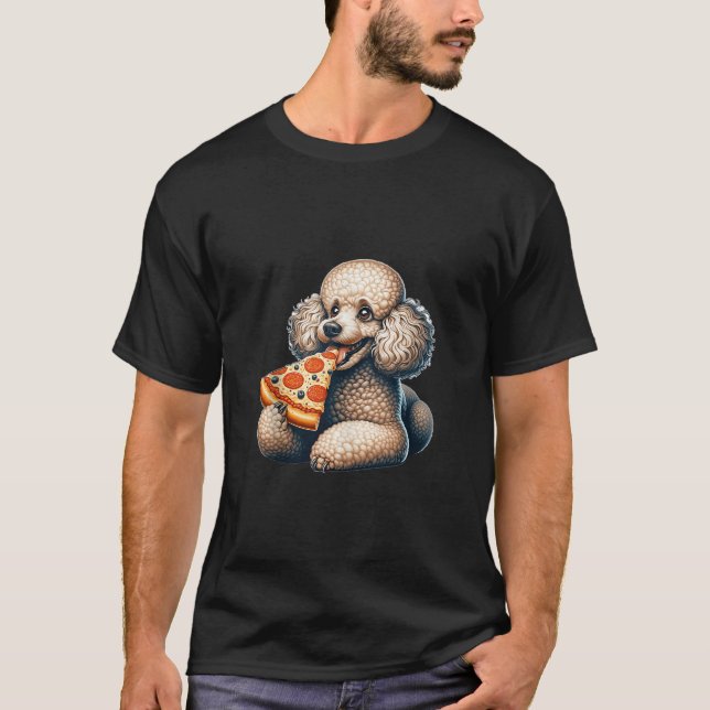 Camiseta Cachorro Gelado Comendo Pizza Cachorro Cachorro Ca (Frente)