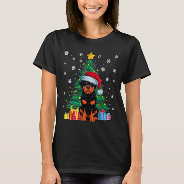 Camiseta Cachorro Gelado das Árvores de Natal (Frente)