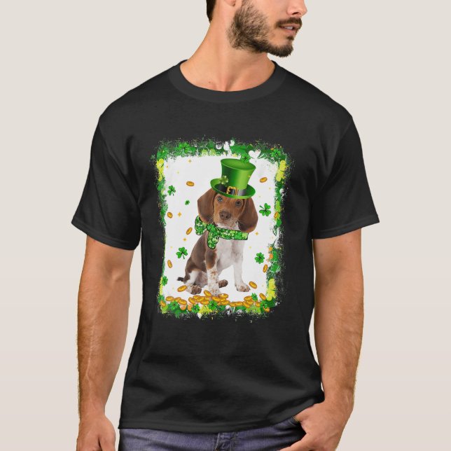 Camiseta Cachorro Gelado Dia de São Patrício Irlandês Shamr (Frente)