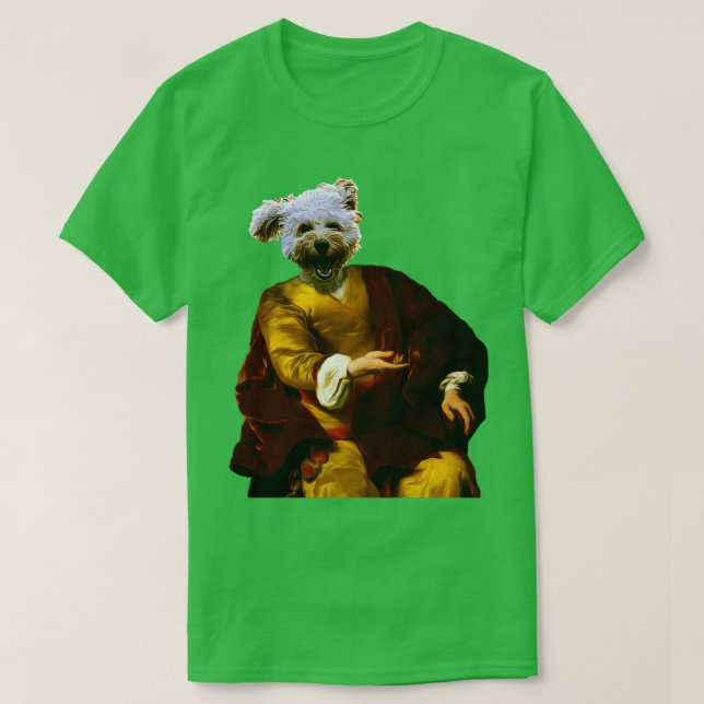 Camiseta Cachorro Gelado Distinguir Animais de Cachorro Rea (Frente do Design)