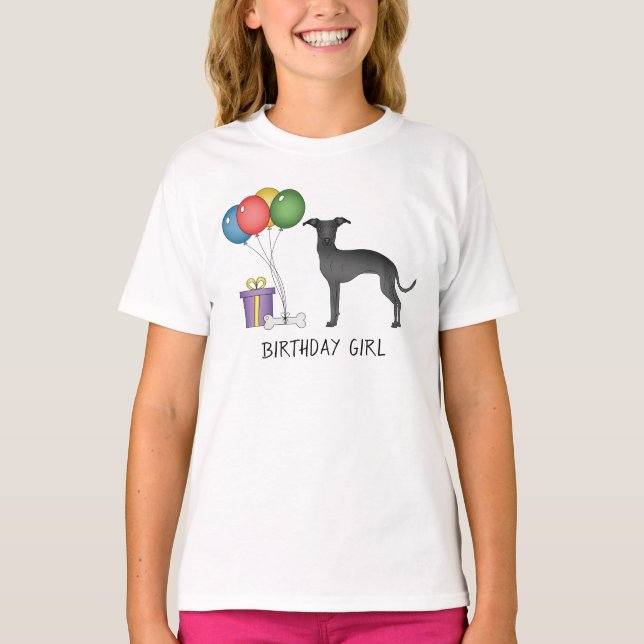 Camiseta Cachorro Gelado Negro Italiano - Garota de Anivers (Frente)