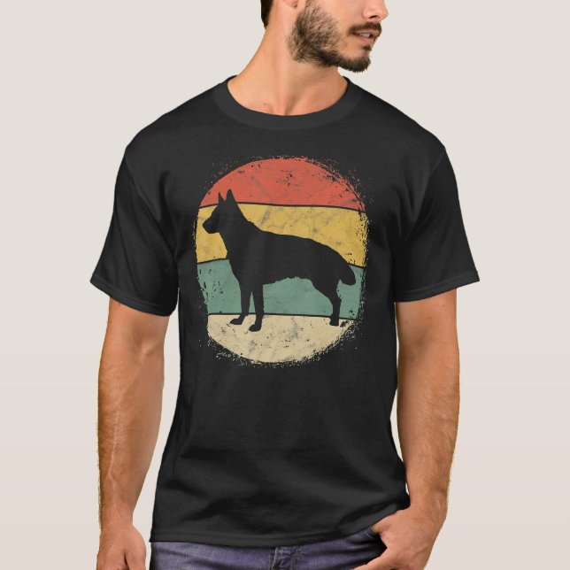 Camiseta Cachorro-German shepherd Circular Cachorro-mãe Pai (Frente)