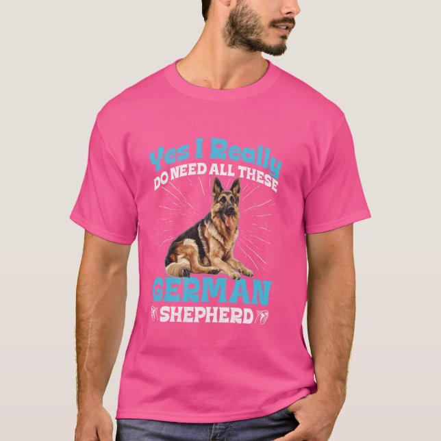 Camiseta Cachorro german shepherd EU REALMENTE PRECISO DE T (Frente)