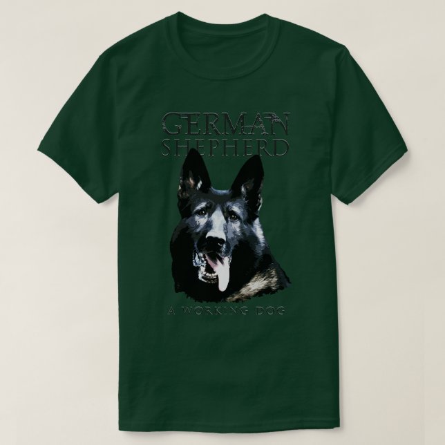 Camiseta Cachorro german shepherd GSD (22) (Frente do Design)