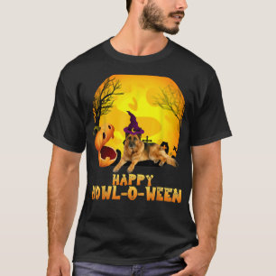Camiseta Cachorro german shepherd Hatching from Pumpkin Hal