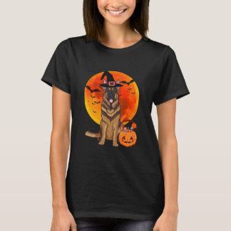 Camiseta Cachorro-german shepherd Jack O Lanterna Pumpk