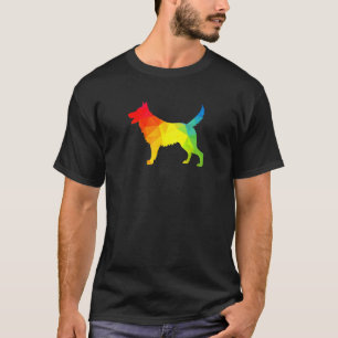 Camiseta Cachorro german shepherd Mãe Aquarela