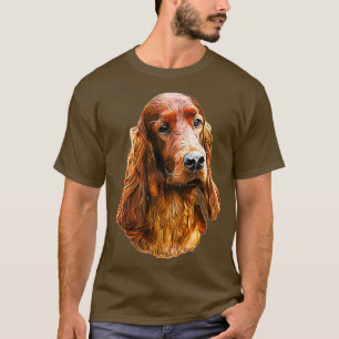 Camiseta Cachorro Glamoroso Irlandês Setter