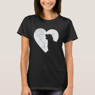 Camiseta Cachorro Golden Retriever Coração Engraçado Dia do