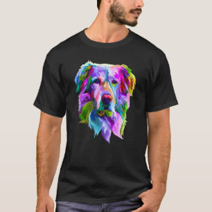 Camiseta Cachorro Golden Retriever Dourado Em Estilo Pop Fo