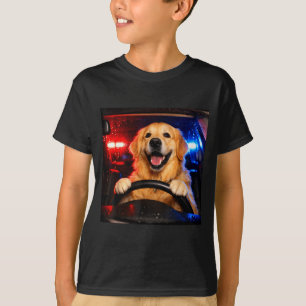 Camiseta Cachorro golden retriever engraçado dirigindo meme