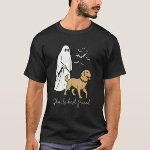 Camiseta Cachorro Golden Retriever Fantasma Divertido Melho