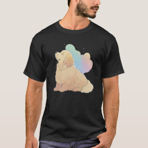 Camiseta Cachorro Golden Retriever Fofo Colorido Tie Dye Ar