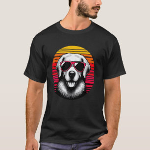 Camiseta Cachorro Golden Retriever Legal Óculos de Sol Vint