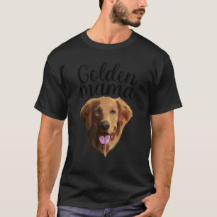Camiseta Cachorro Golden Retriever Legal Para Mulheres Mãe