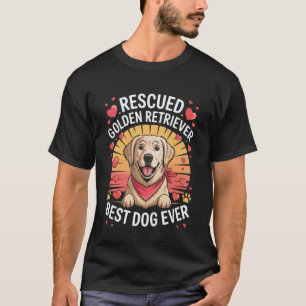 Camiseta Cachorro Golden Retriever Resgatado Melhor Cachorr