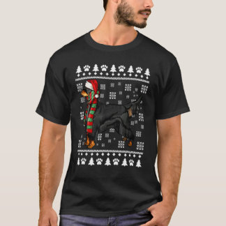 Camiseta Cachorro Gordon Setter Chapéu de Papai Noel Xmas N