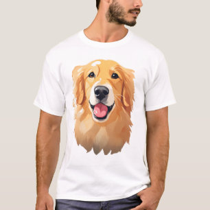 Camiseta Cachorro Gourenço Feliz Expressão de Rosto MOM