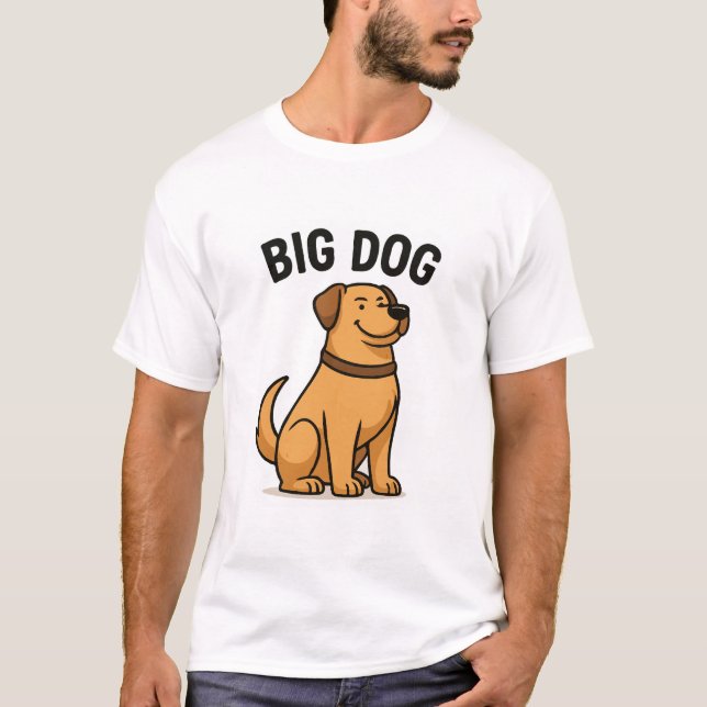 Camiseta Cachorro Grande - Cachorro Negrito E Engraçado Col (Frente)