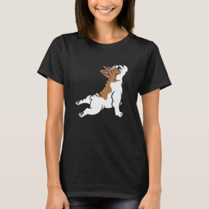 Camiseta Cachorro-Grande Francês Cachorro Yoga French Buldo
