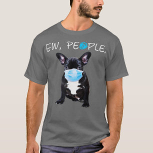 Camiseta Cachorro-Grande Francês Cão-Pessoas Vestindo Uma M