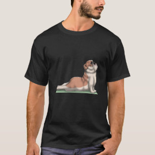Camiseta Cachorro-Grande Inglês Yoga Meditação de Dose Zen 