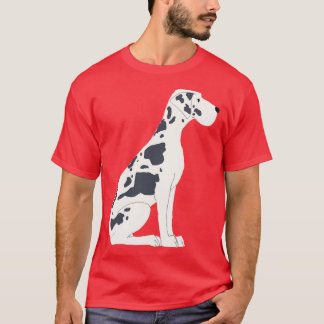 Camiseta Cachorro Grande Negro e Branco