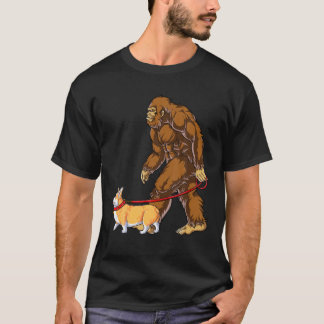 Camiseta Cachorro Grande Walk Corgi Boys Crianças Sasquatch
