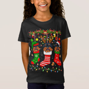 Camiseta Cachorro Griffon De Bruxelas Nas Meias De Natal Xm