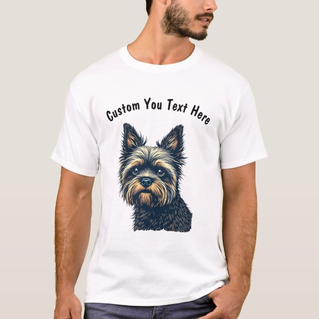 Camiseta Cachorro Griffon de Bruxelas personalizável (Frente)