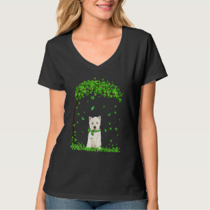 Camiseta Cachorro Grito Cachorro Verde Irlandês Shamrock C