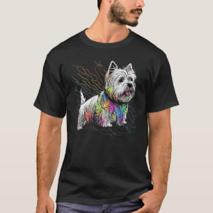 Camiseta Cachorro Grito no Oeste de Highland White Terrier