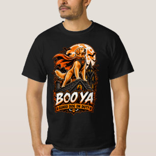Camiseta Cachorro Guardião Boo Ya em Serviço Golden Retriev