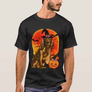 Camiseta Cachorro Halloween Cocker Spaniel Jack O Lantern P