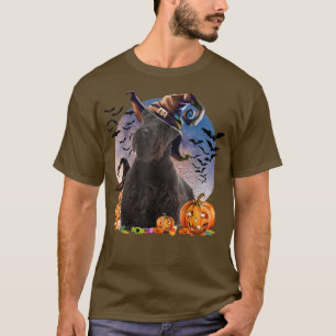 Camiseta Cachorro Halloween Scottish Terrier Jack O Lantern