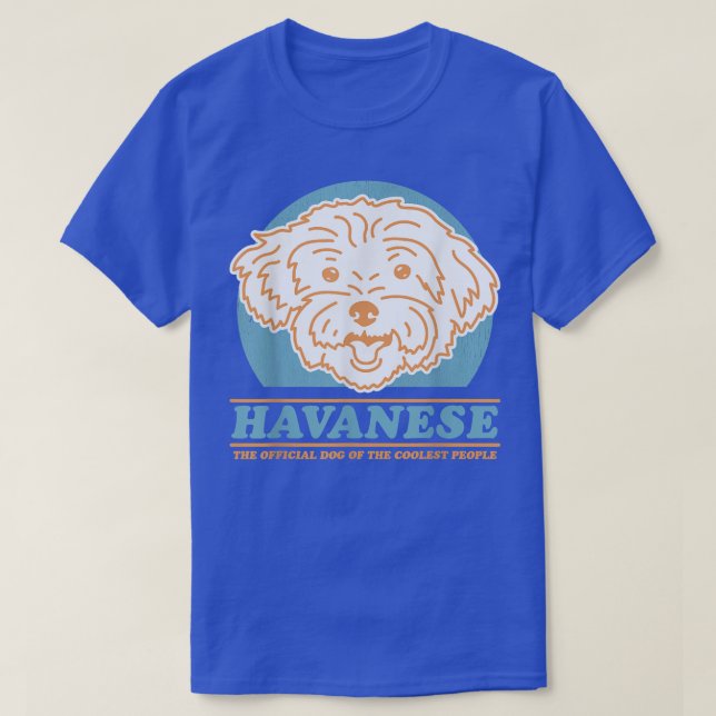 Camiseta Cachorro Havanês Do Proprietário De Cachorro Mais  (Frente do Design)