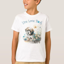 Cachorro Havanês Fofo Floral