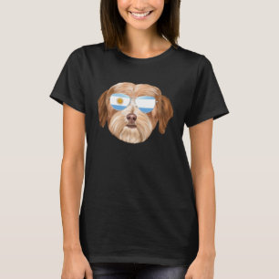 Camiseta Cachorro Havanese Bandeira Argentina Argentina Bol