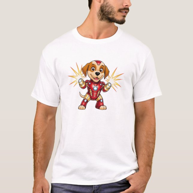 Camiseta Cachorro Herói. (Frente)