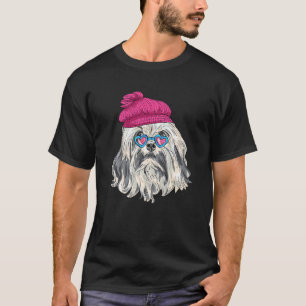 Camiseta Cachorro hipster Vestindo Óculos Geek Ilegal Cão 3