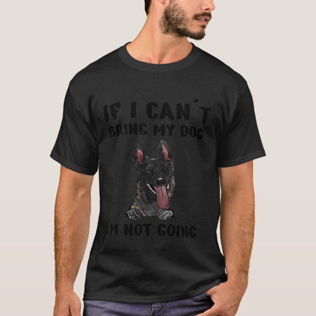 Camiseta Cachorro holandês Se eu puder trazer meu cachorro  (Frente)