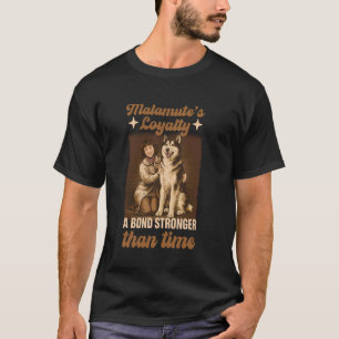 Camiseta Cachorro Husky Engraçado Malamute Husky Cachorro d
