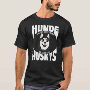 Camiseta Cachorro Husky Legal Com Óculos De Sol Cão De Tren